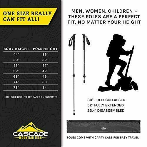 Ultralight Carbon Fiber Hiking Trekking Poles T12960