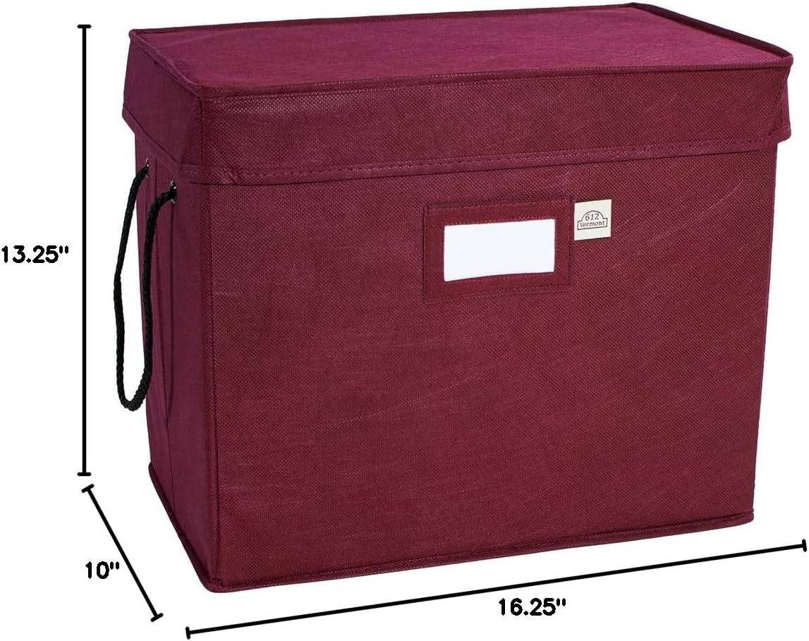 Christmas Ornament Storage Box with Adjustable Dividers and 4 Removable Trays M869