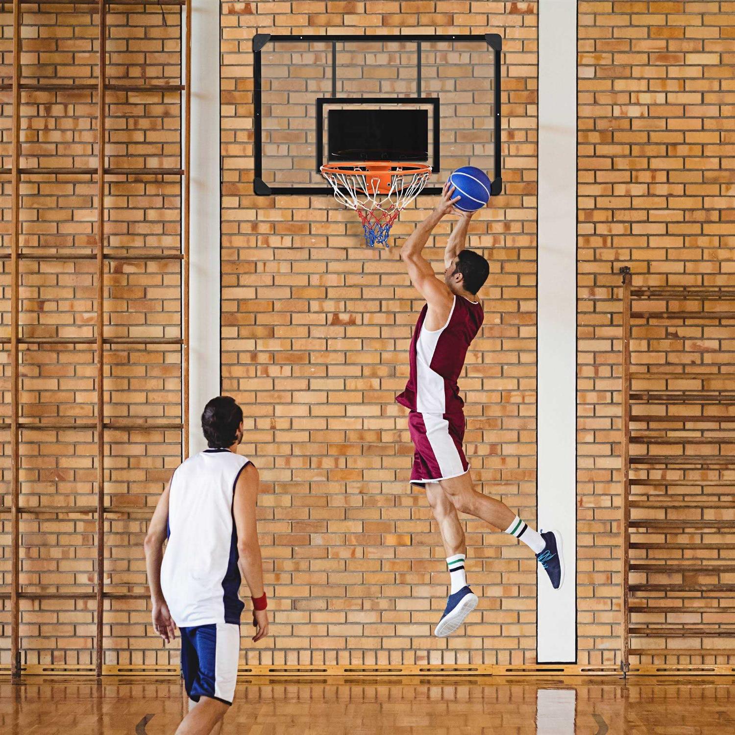 Wall Mounted Basketball Hoop with Shatter Proof Backboard U810