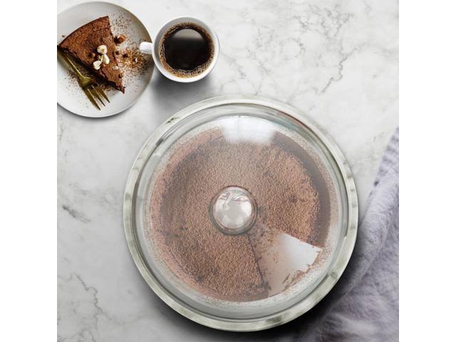 Marble Cake Stand with Glass Cover Dome and Serving Platter U450