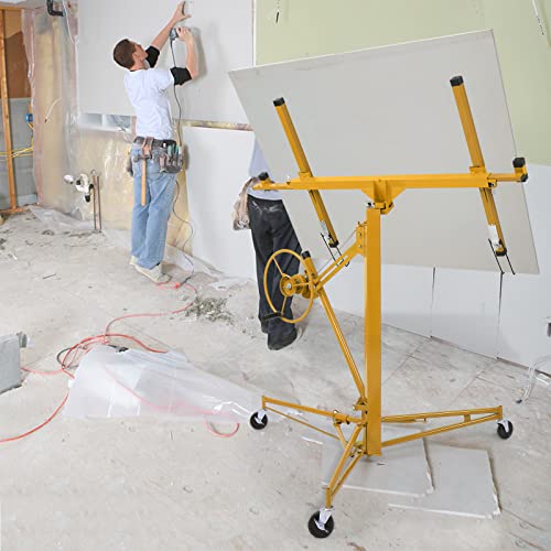 Drywall Lift Panel Hoist with Rolling Caster Wheel and Adjustable Telescopic Arm Q56797