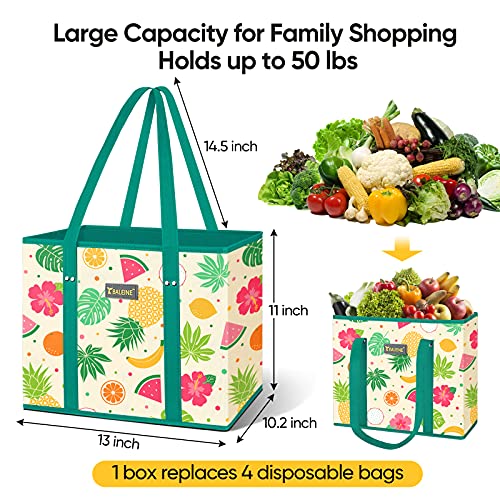 Reusable Grocery Bags, Foldable Shopping Bags with Reinforced Bottom R36565