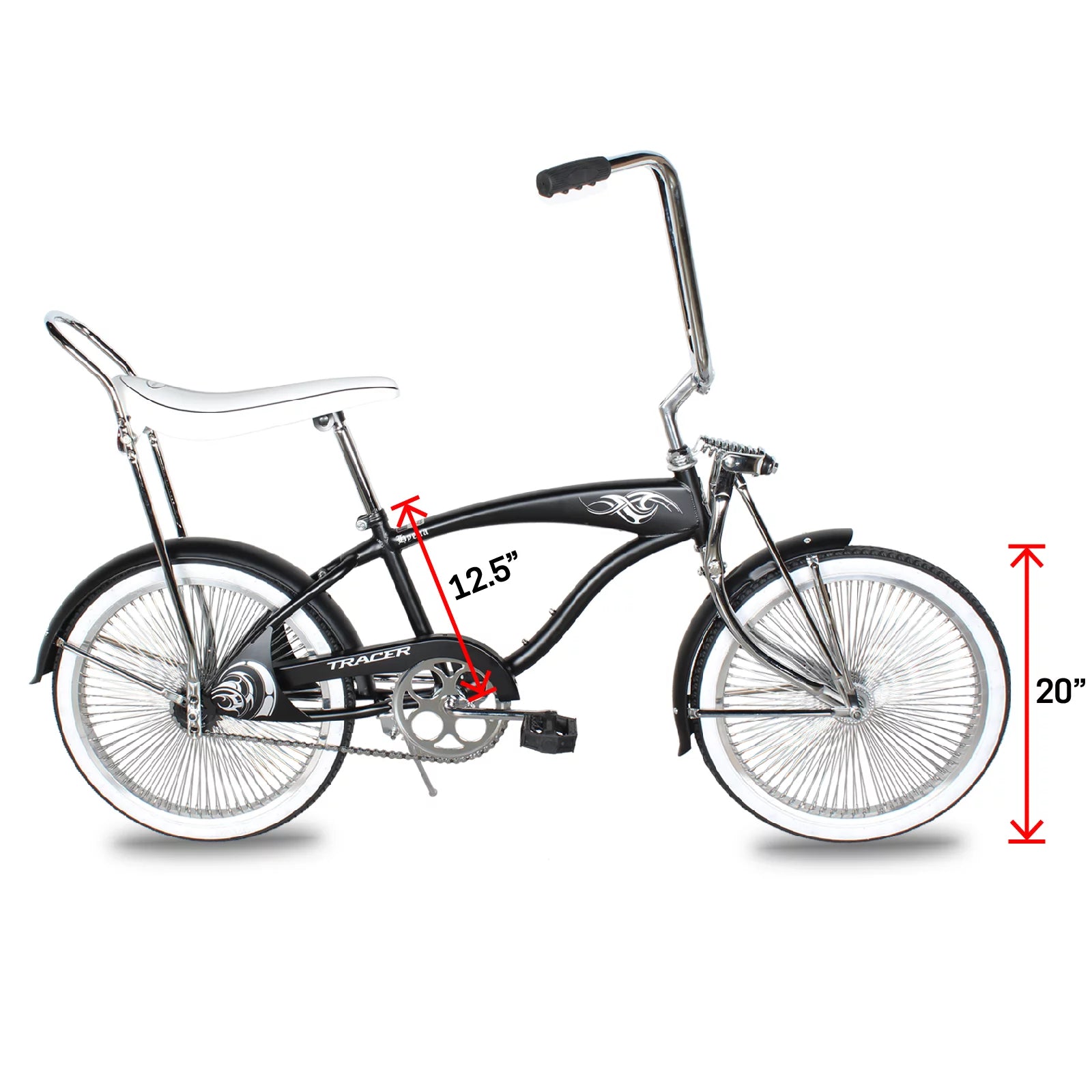 Classic Beach Cruiser Bike, 20 Inch Wheels, Coaster Brakes C4278