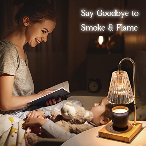 Candle Warmer Lamp with 2 Bulbs, Dimmable Wax Melt Warmer V83748