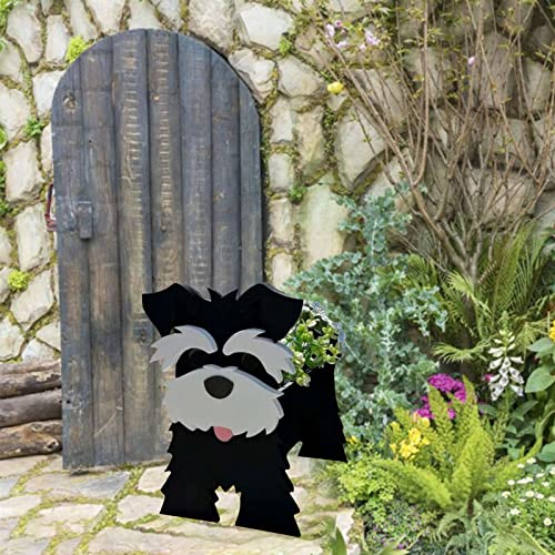 Dog Planter Pot, Pet Decoration Flower Pot, Indoor Outdoor, 13.4 x 9.5in A470