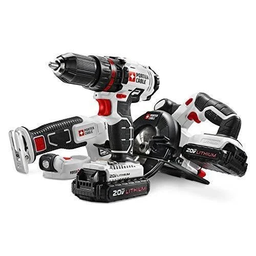 Cordless Drill Combo Kit, 4-Tool Power Tool Set R95741