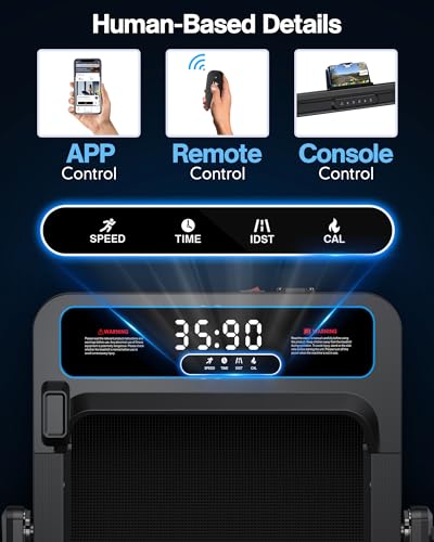 2 in 1 Smart Walking Pad Treadmill with 300lbs Capacity I1109