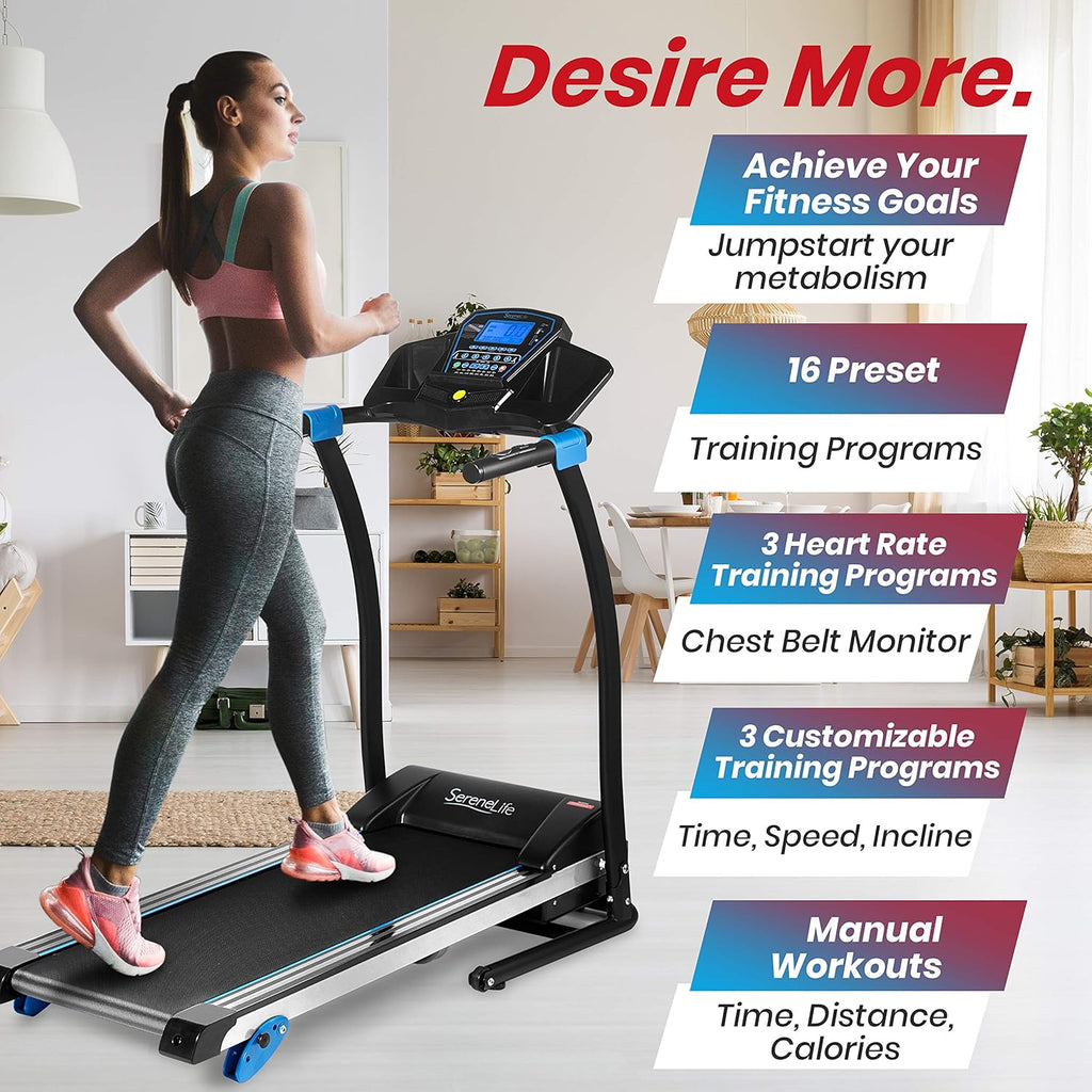 Smart Digital Incline Treadmill with Folding Electric Motor S7316