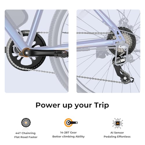 Electric Bike for Adults with 500W Motor, 40 Miles Range, 7-Speed G9578