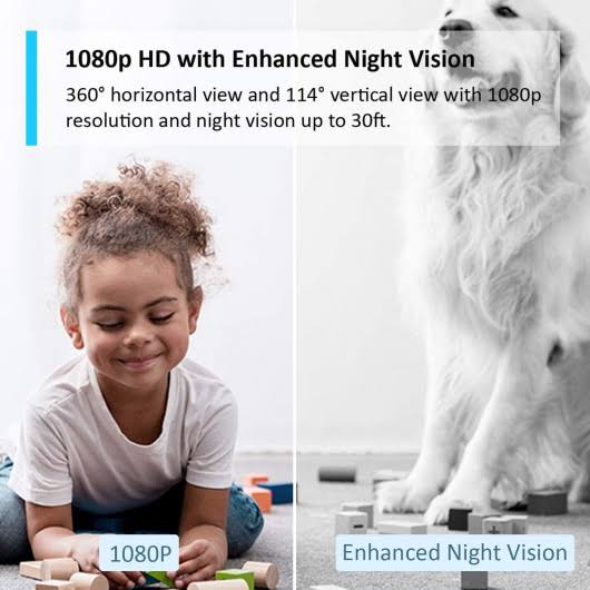 Home Security Wi-Fi Camera with Pan/Tilt H6017