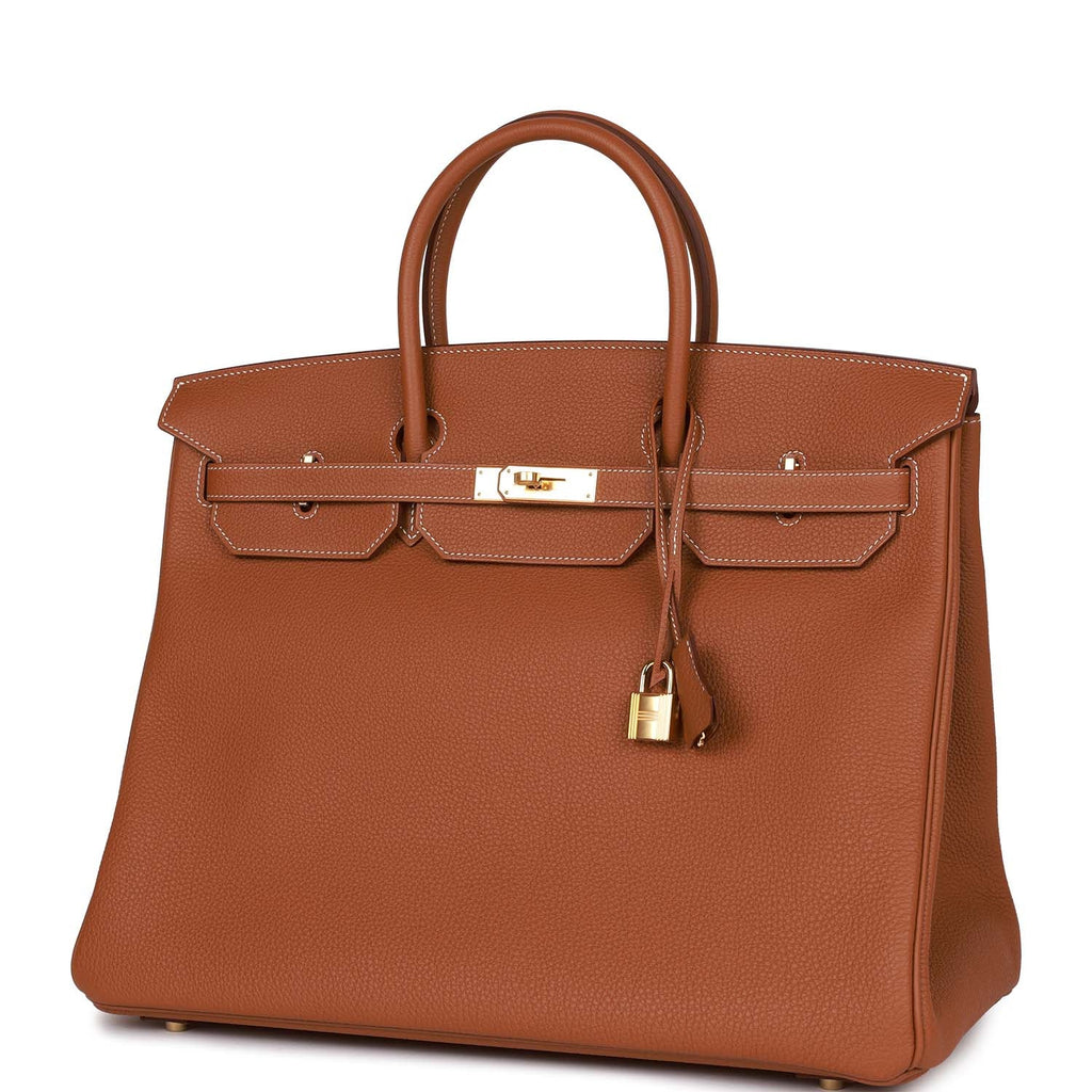 Gold Togo Leather Handbag J6646