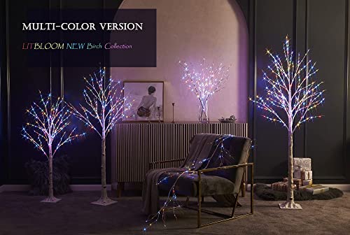 Lighted Birch Twig Tree with 200 LED Lights, 4FT, Indoor Outdoor Holiday Decor A105339