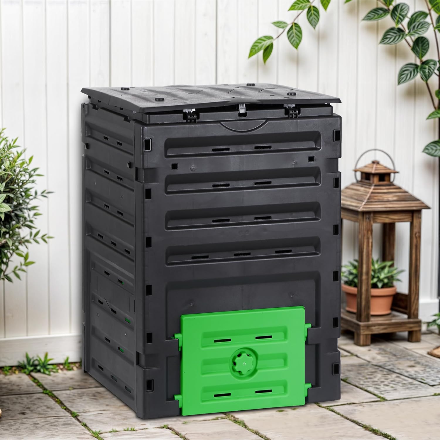 Garden Compost Bin 120 Gallon Outdoor Large Capacity Composter U871