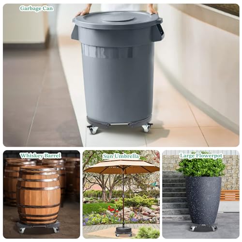 Plant Caddies with Wheels 2 Pack Heavy Duty Rolling Plant Stand N317279