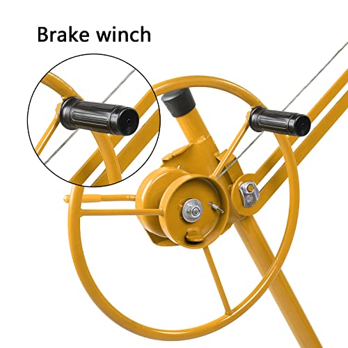 Drywall Lift Panel Hoist with Rolling Caster Wheel and Adjustable Telescopic Arm Q56797