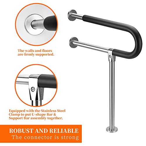 Bathroom Safety Grab Bar 23.6 Inch Stainless Steel Handrail for Seniors V49174