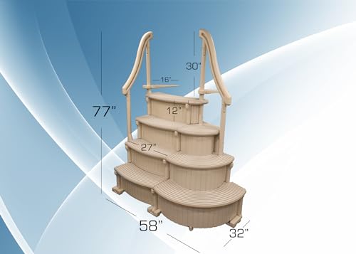 Above Ground Swimming Pool Curve Base Steps K10297
