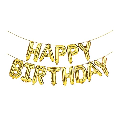 75 Balloon Numbers Gold Jumbo Number 57 Foil Mylar Balloons with Happy Birthday Banner for 75th Birthday Party Decorations A994